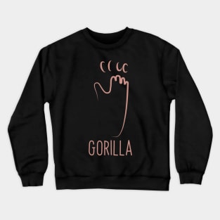 Gorilla Affe Tier Crewneck Sweatshirt